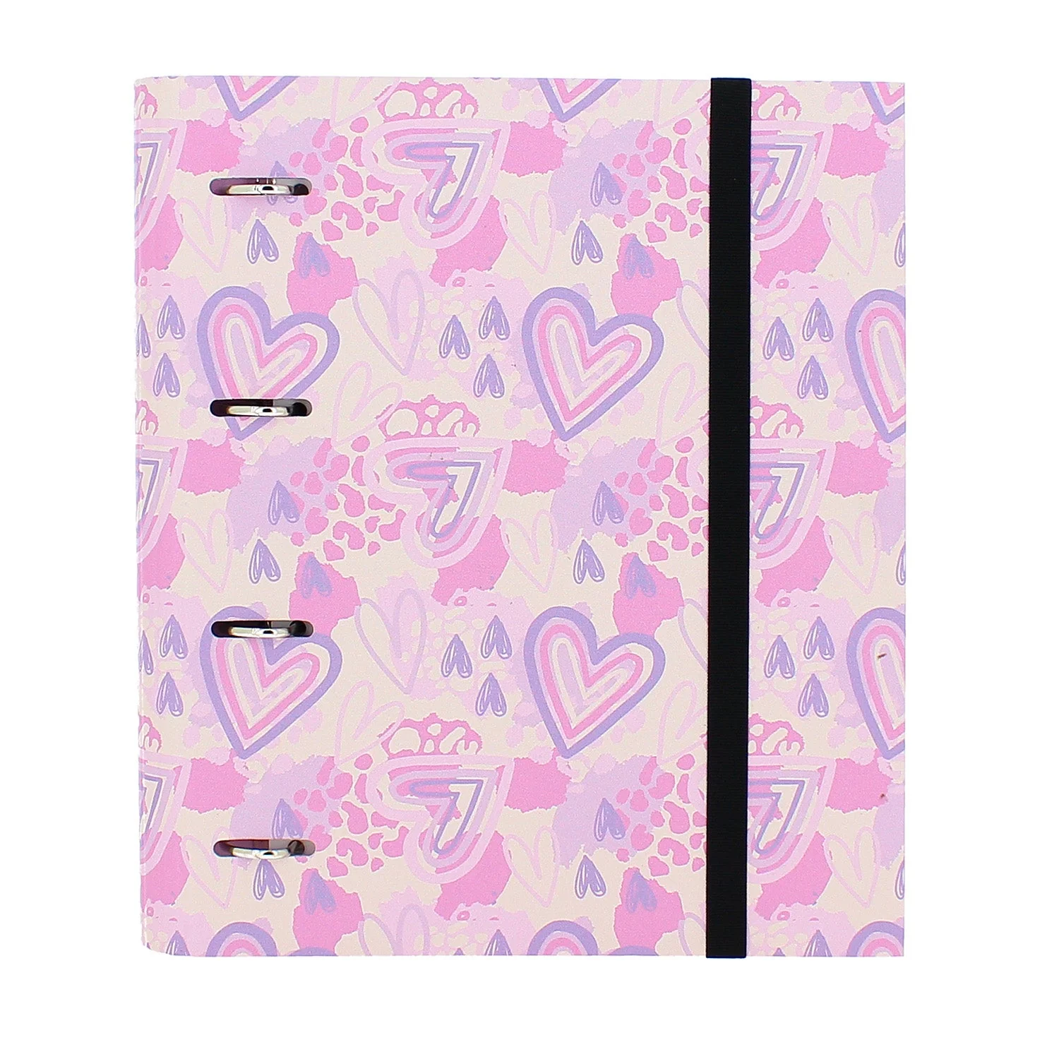 Carpeta de 4 anillas corazones pastel - Image 4