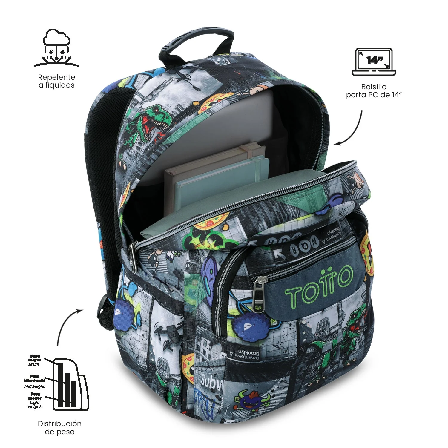 Mochila Acuareles - Adaptable a carro - Image 100