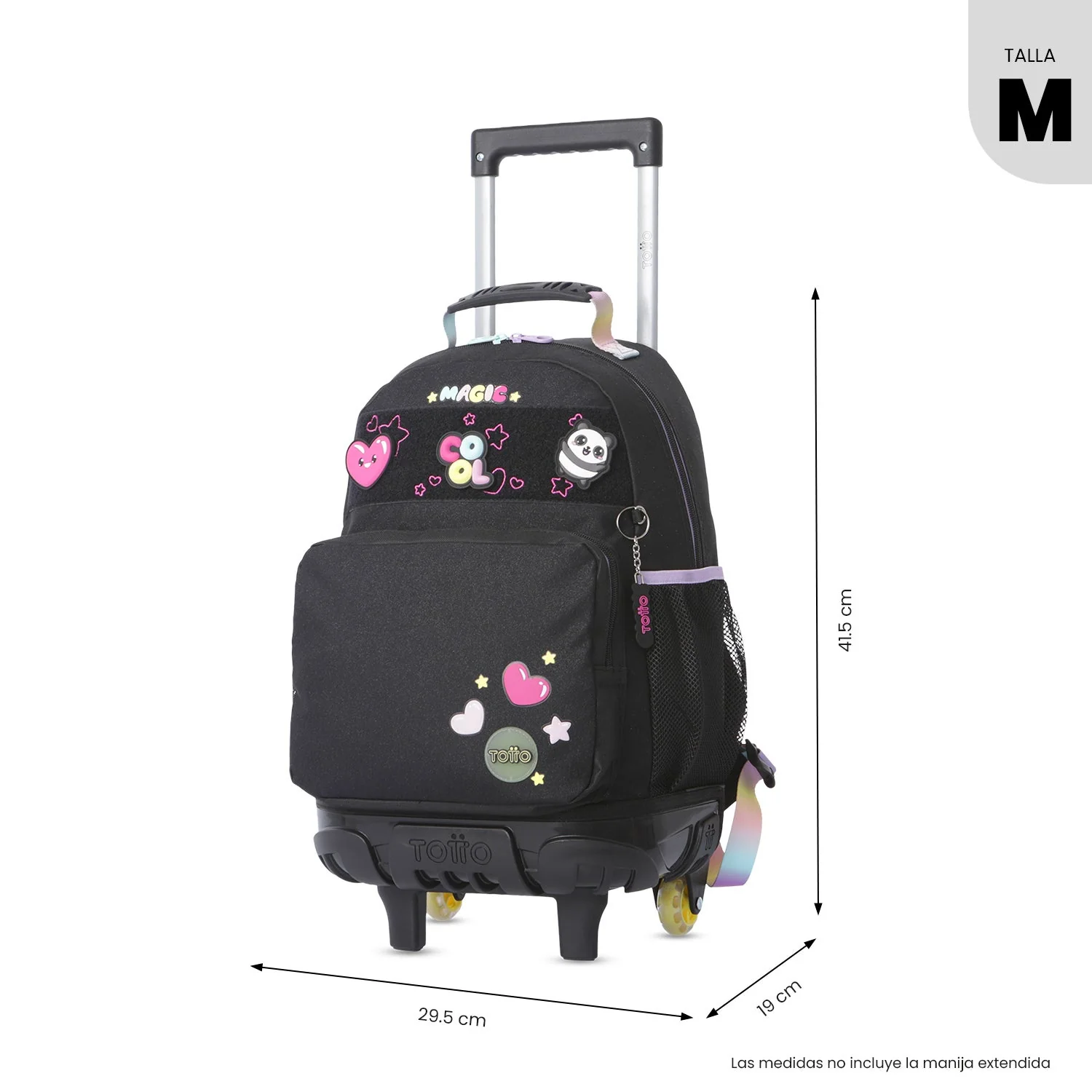 Mochila de ruedas Glowing Black - Image 3