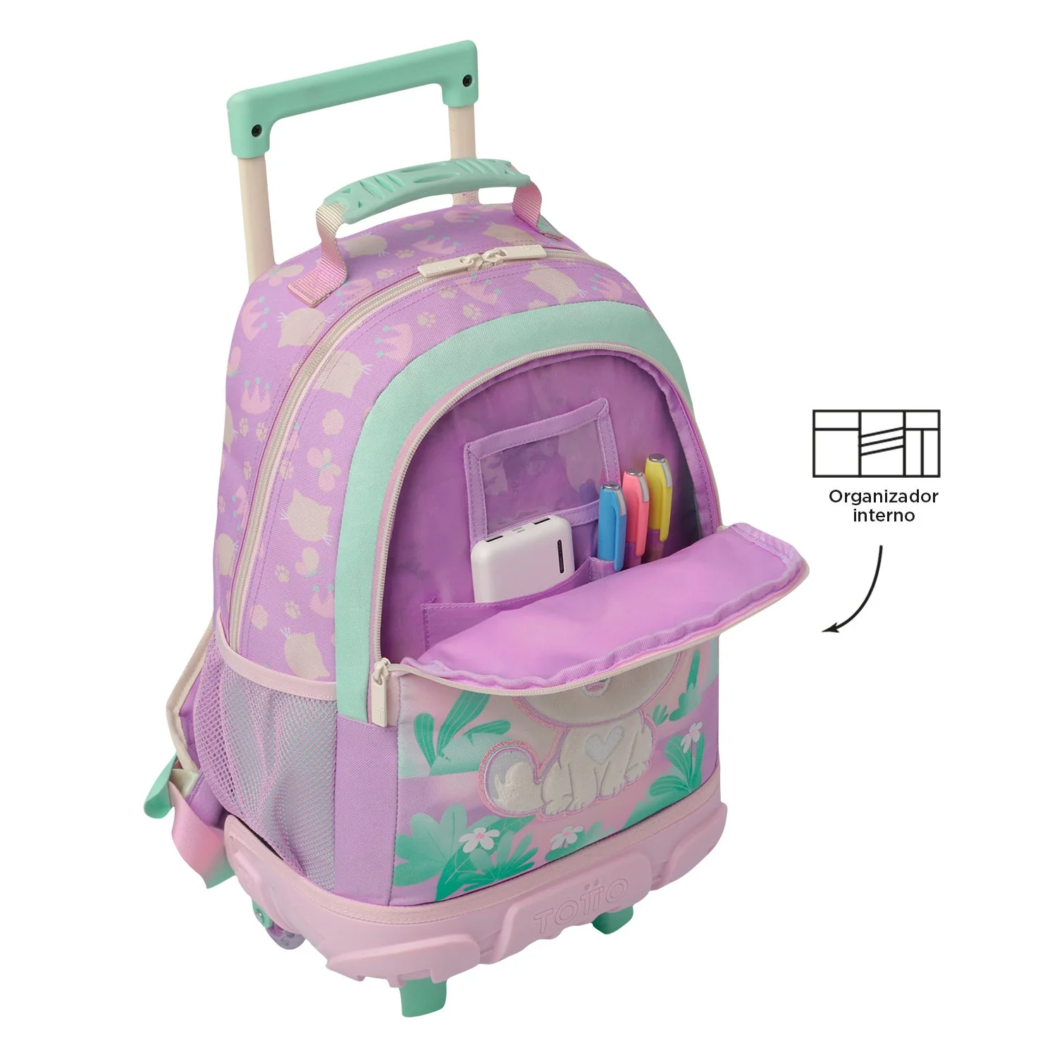 Mochila de ruedas Queen Cat - Image 12