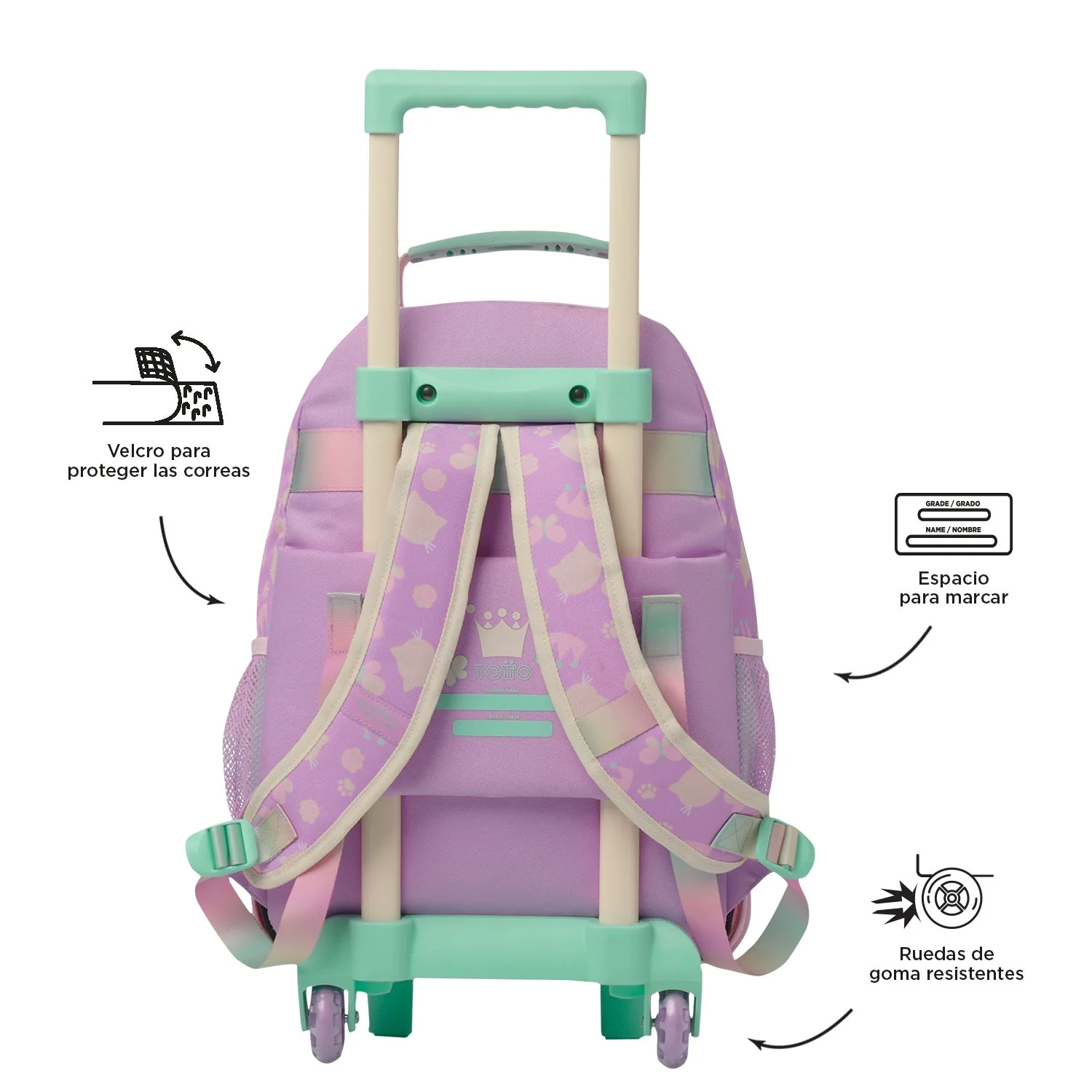 Mochila de ruedas Queen Cat - Image 7