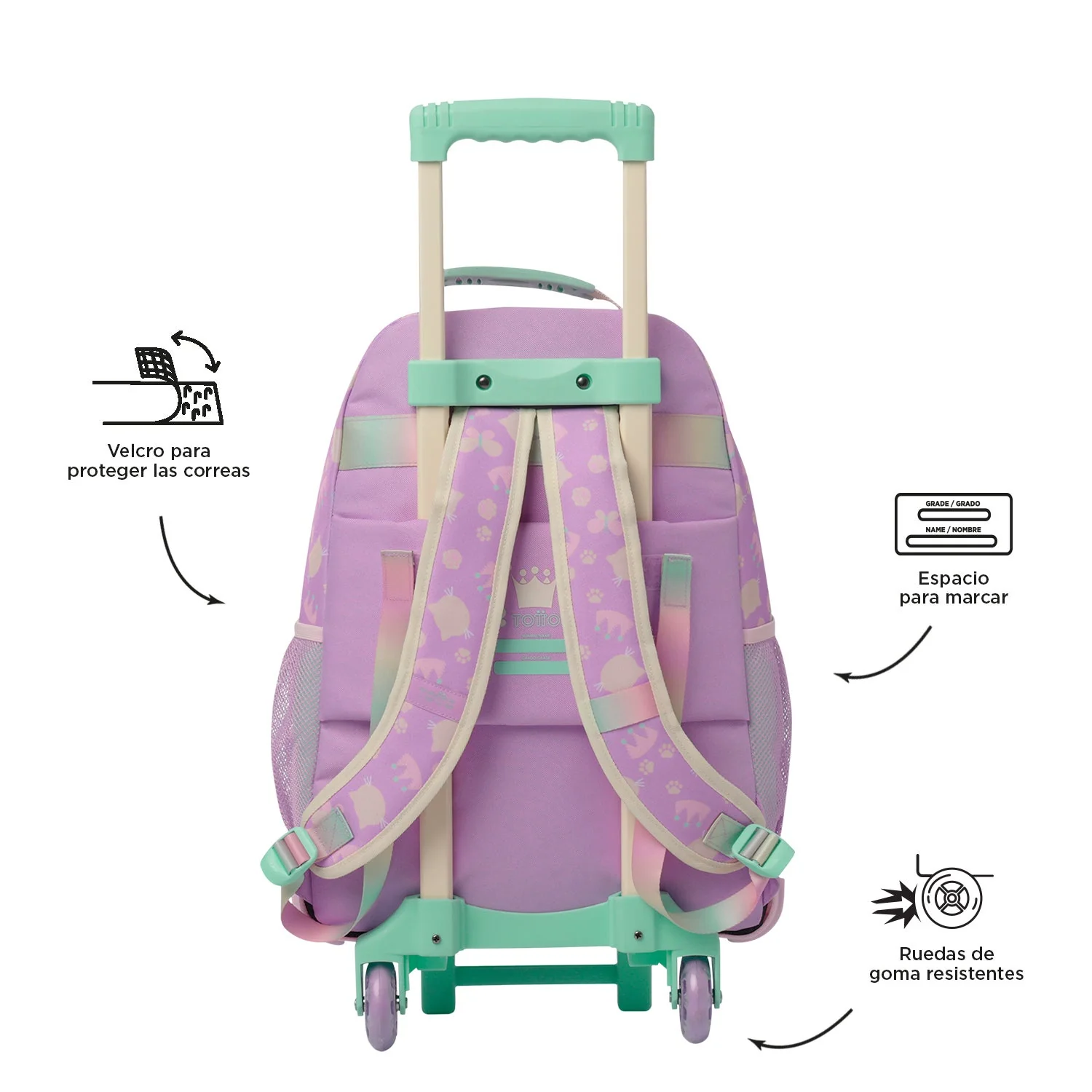 Mochila de ruedas Queen Cat - Image 8