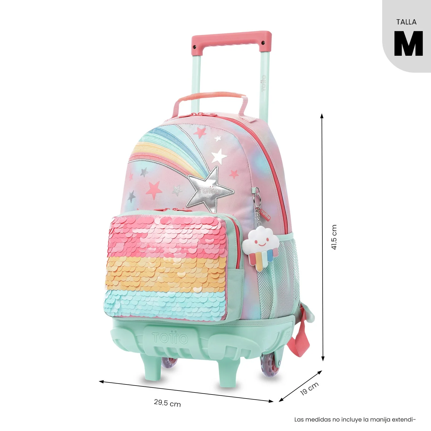 Mochila de ruedas Rainbow Star - Image 3