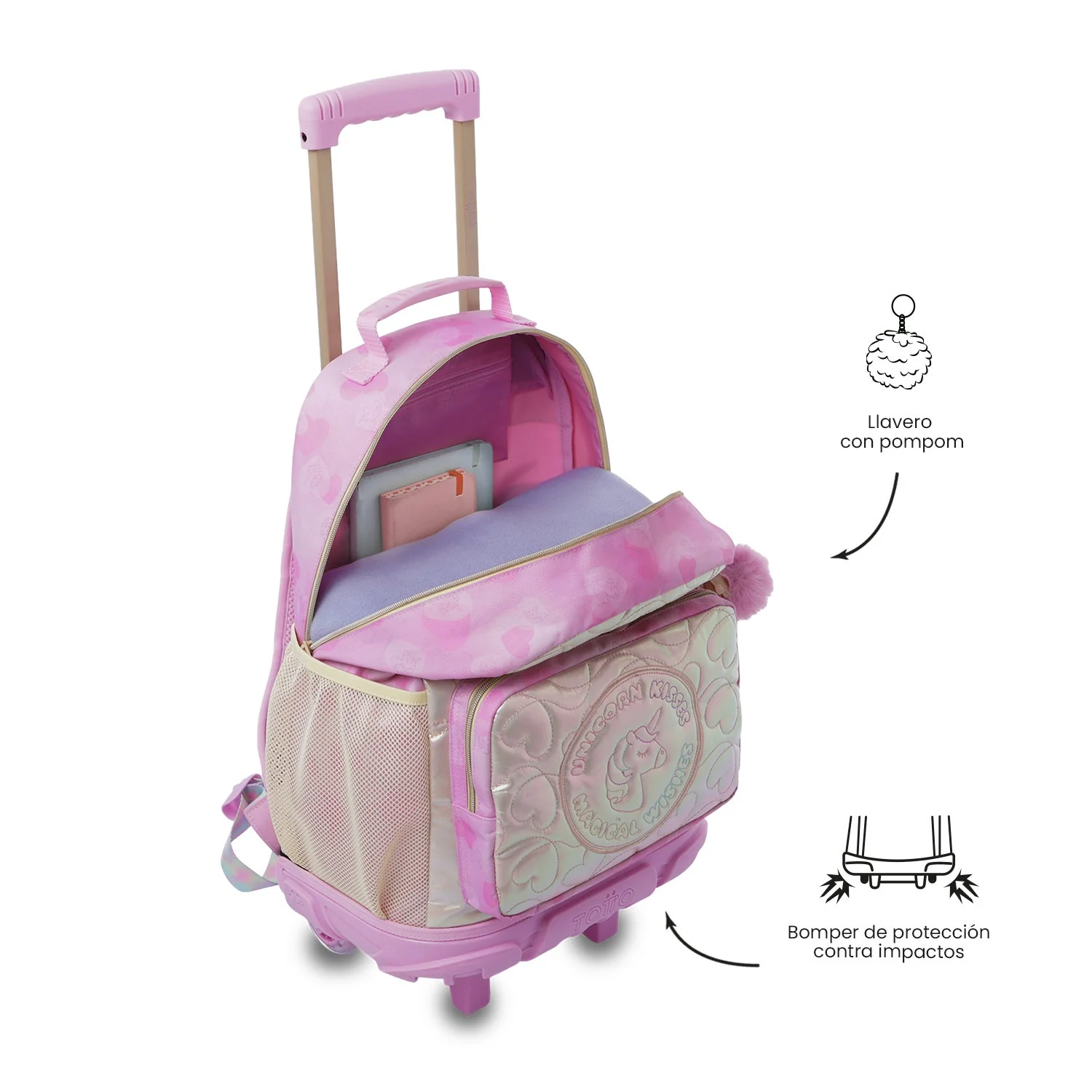 Mochila de ruedas Unicorn Kisses - Image 10