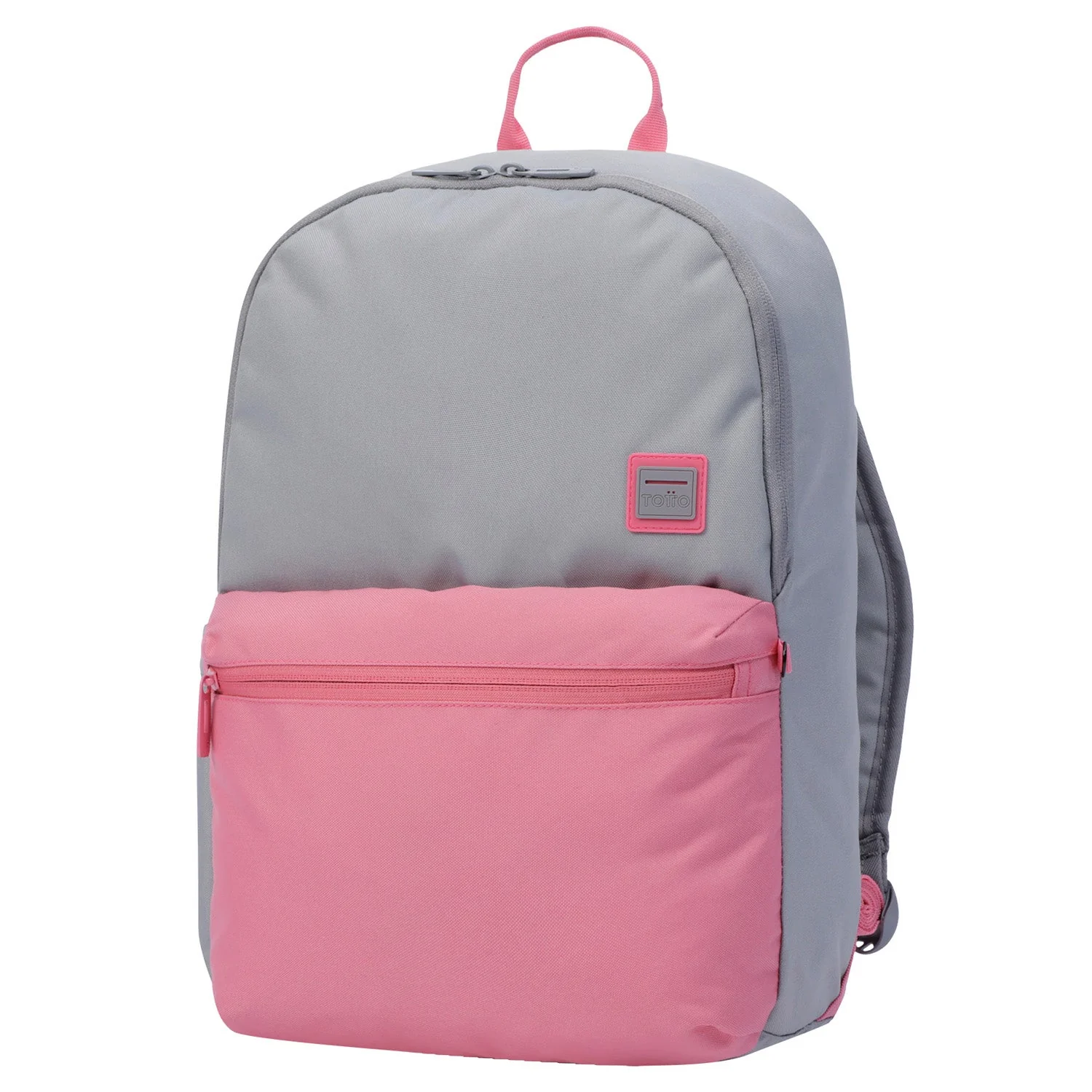 Mochila urbana color gris y rosa - Image 16