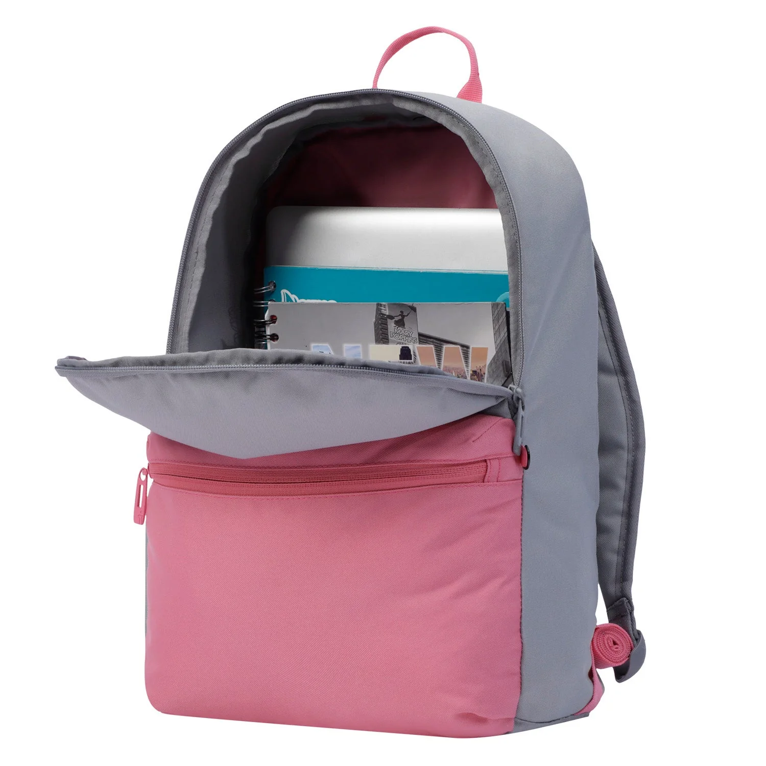 Mochila urbana color gris y rosa - Image 38
