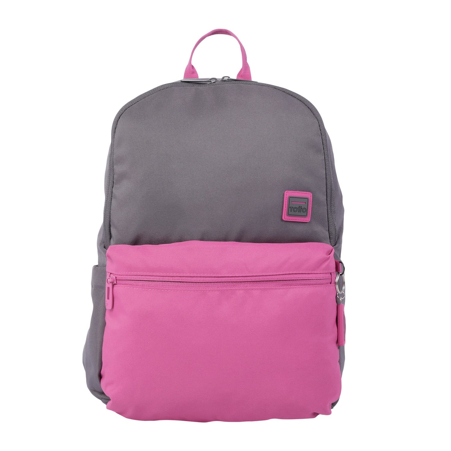 Mochila urbana color gris y rosa - Image 6