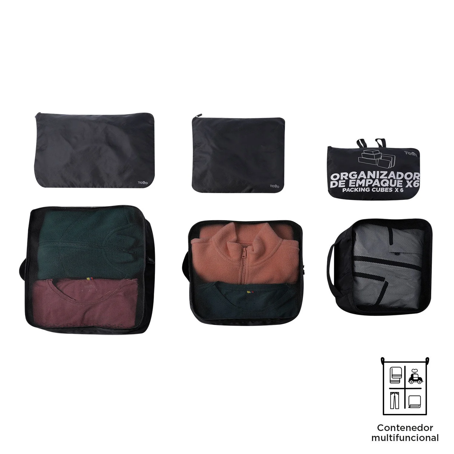 Organizador de viaje Packing Cube X6 - Image 3