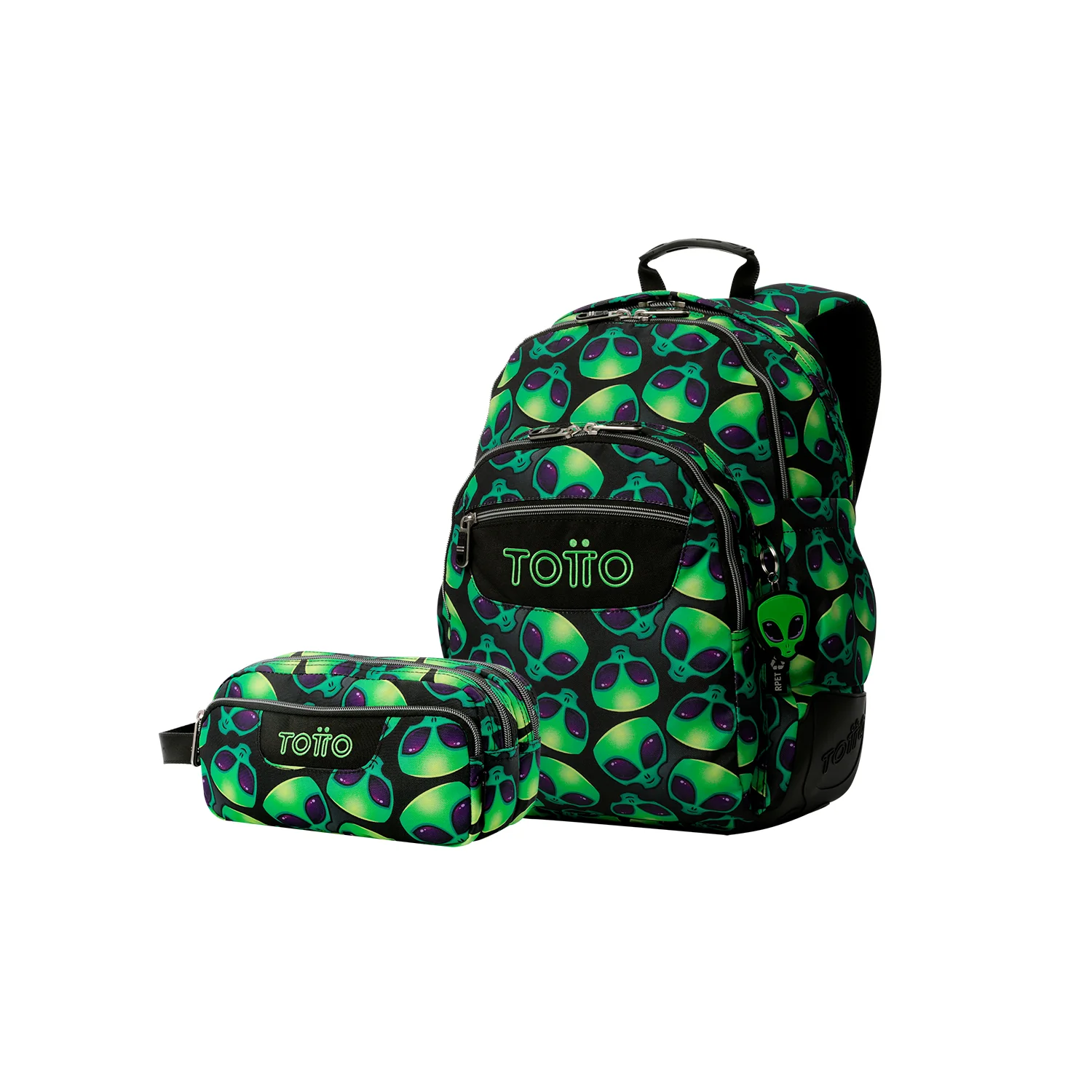 Pack escolar Ali - Mochila + Estuche 3 compartimentos