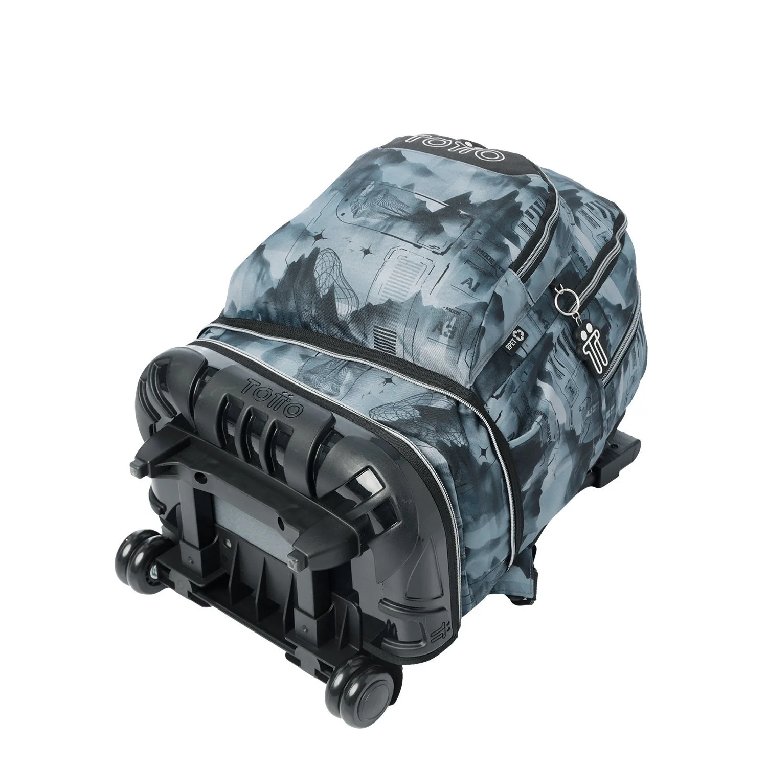 Pack escolar Digital Hill - Mochila con ruedas desmontable + Estuche 3 compartimentos - Image 5