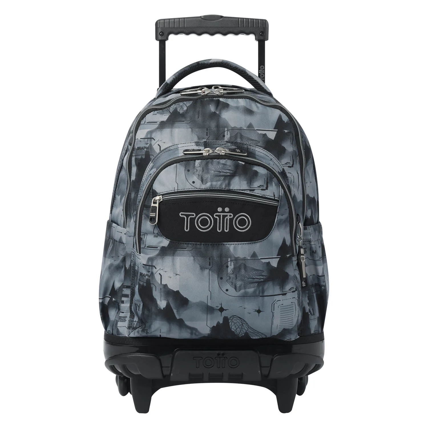 Pack escolar Digital Hill - Mochila con ruedas + Estuche 3 compartimentos - Image 2