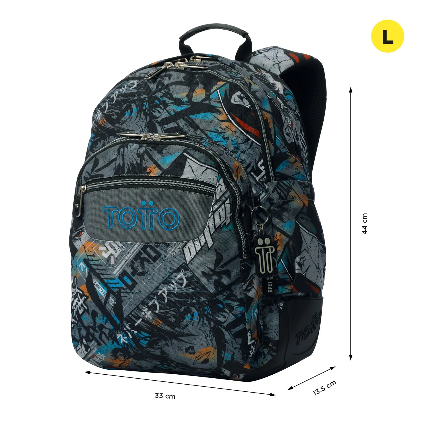 Pack escolar Okubo - Mochila + Estuche 3 compartimentos - Image 3