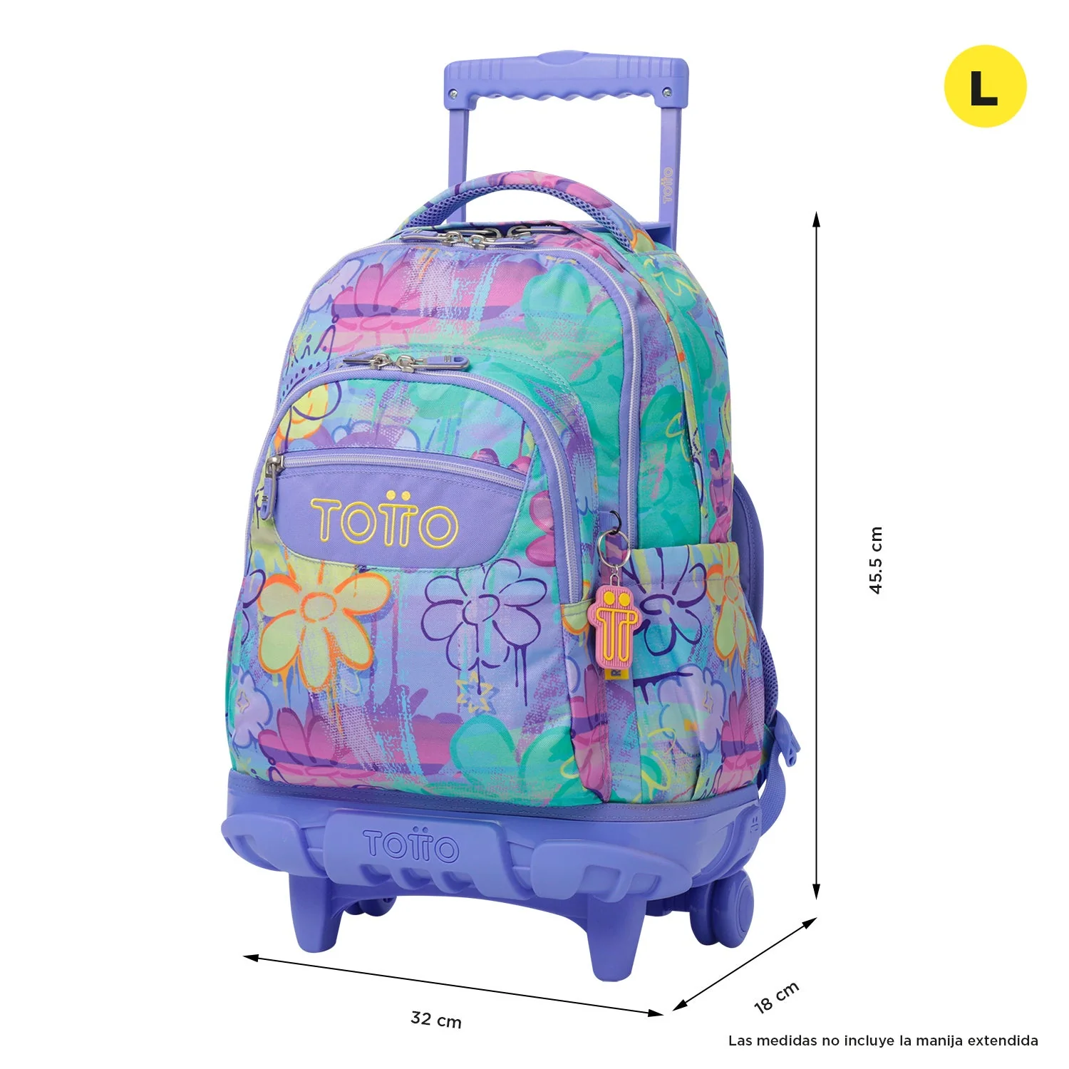 Pack escolar Grafily - Mochila con ruedas + Estuche 3 compartimentos - Image 4