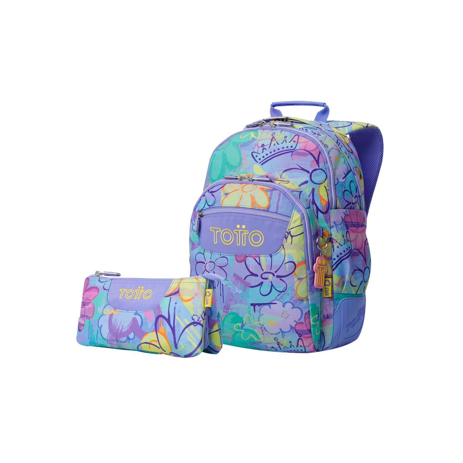 Pack escolar Grafily - Mochila + Estuche 3 compartimentos