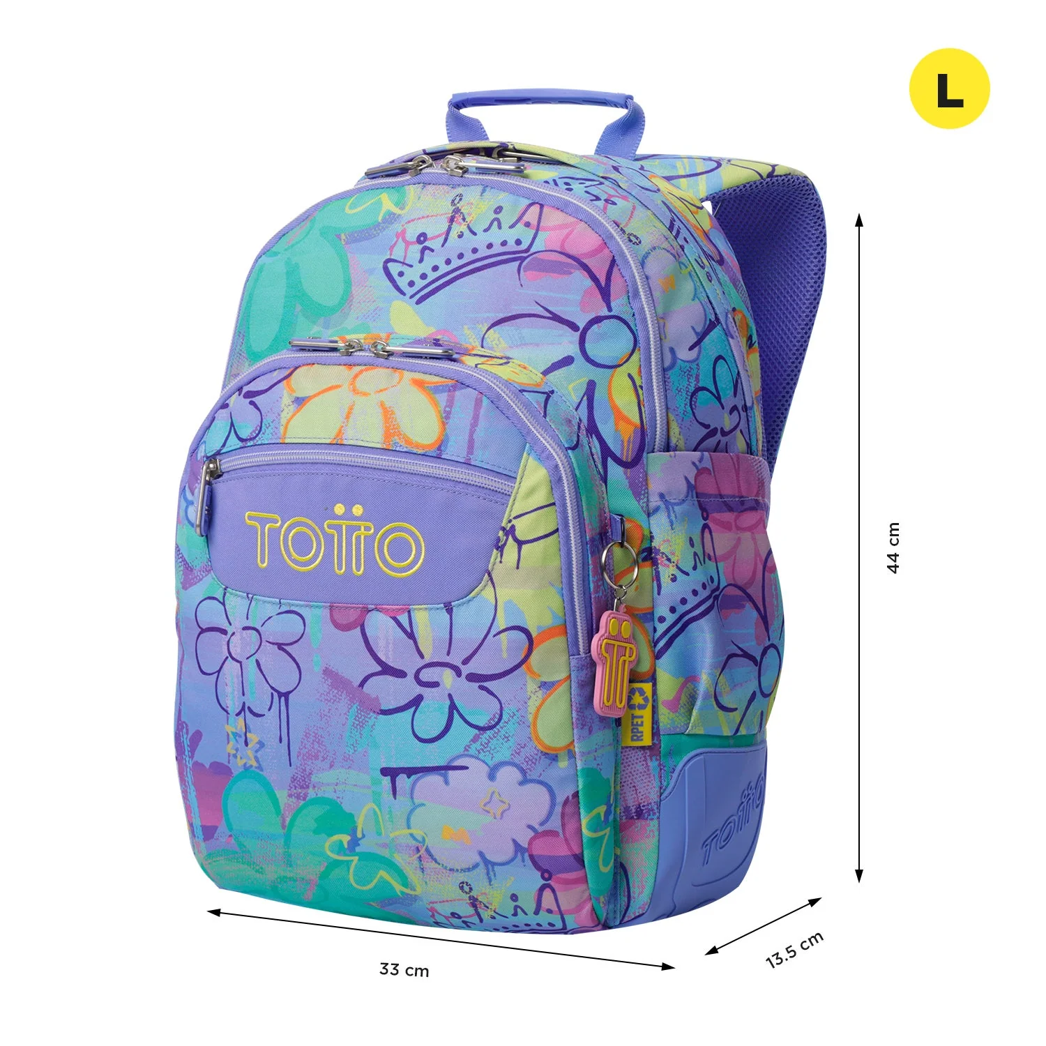 Pack escolar Grafily - Mochila + Estuche 3 compartimentos - Image 3