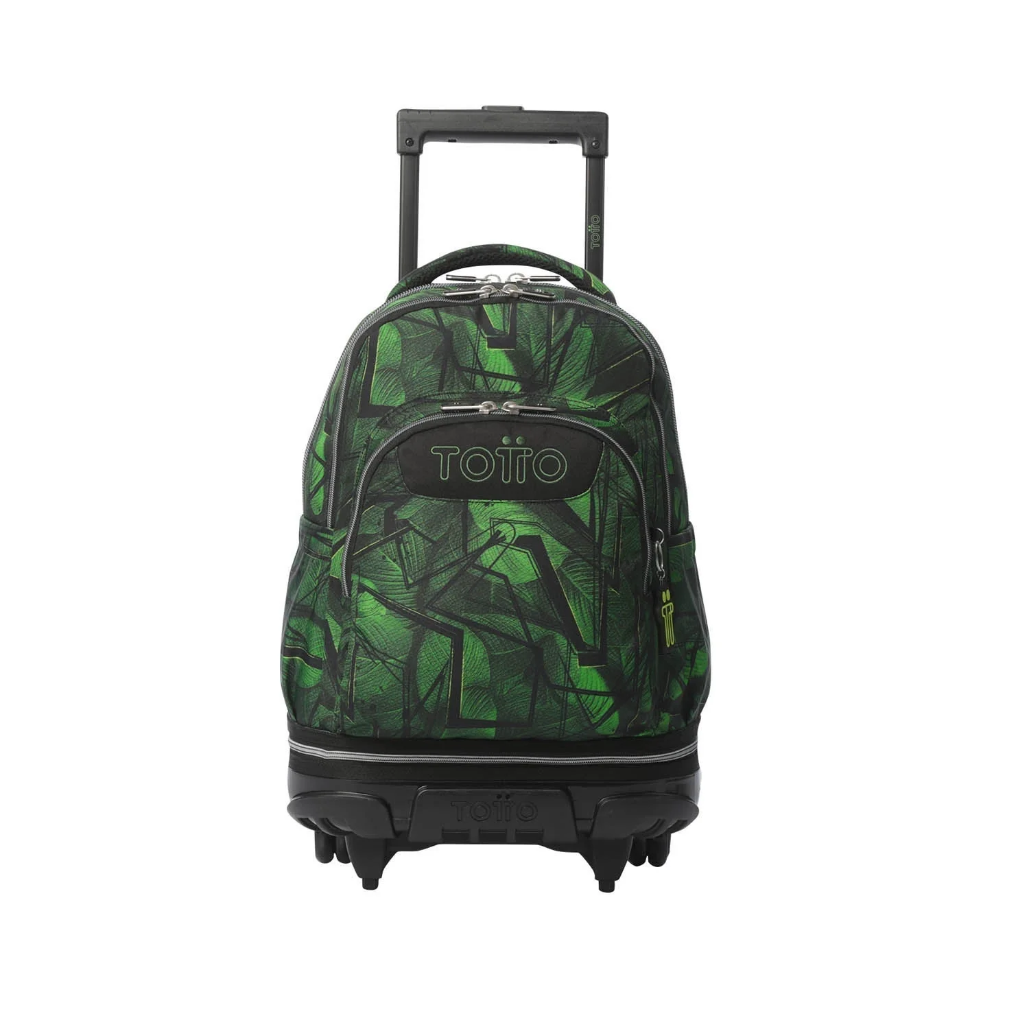 Pack escolar Jhony Jungle - Mochila con ruedas desmontable + Estuche 3 compartimentos - Image 2