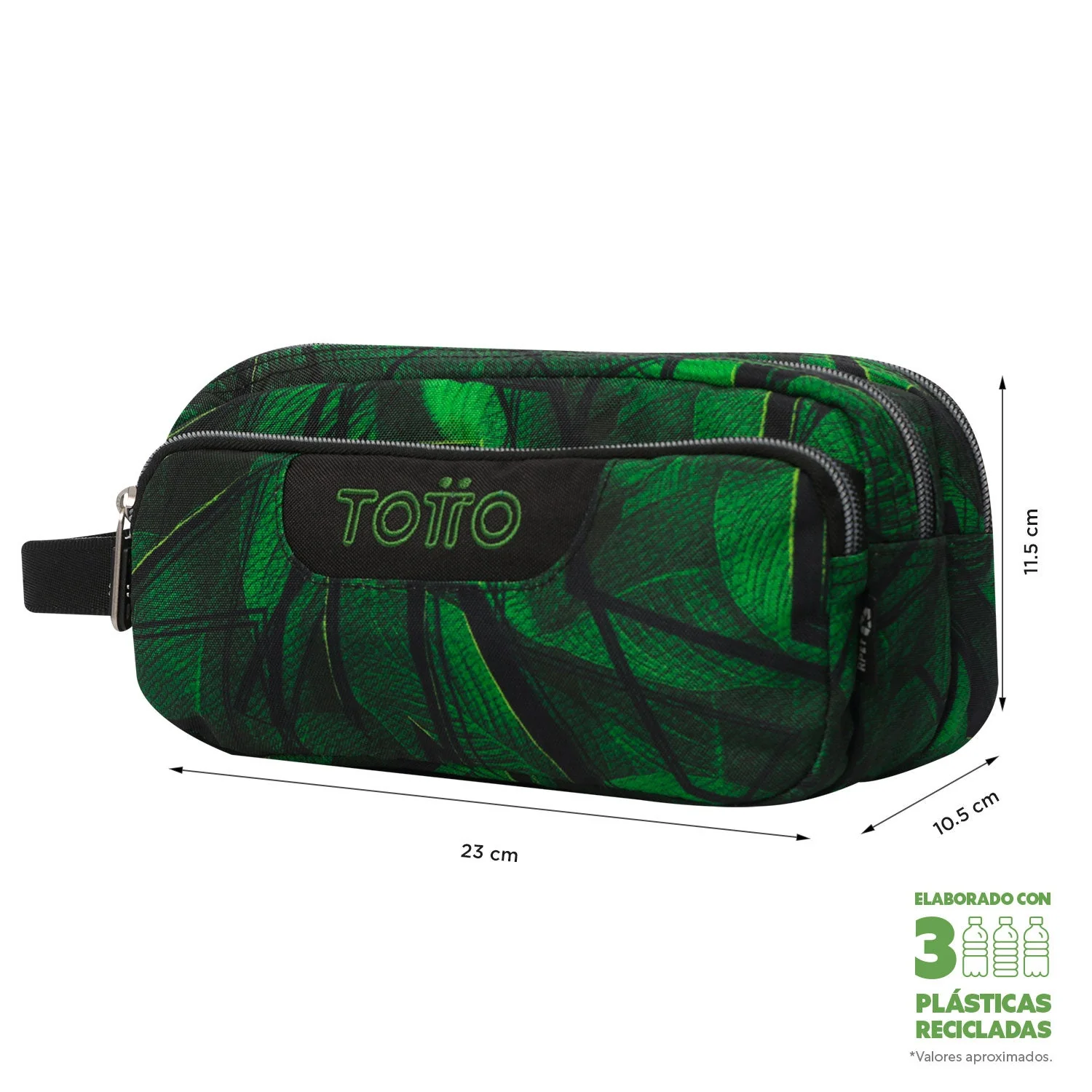 Pack escolar Jhony Jungle - Mochila con ruedas + Estuche 3 compartimentos - Image 12