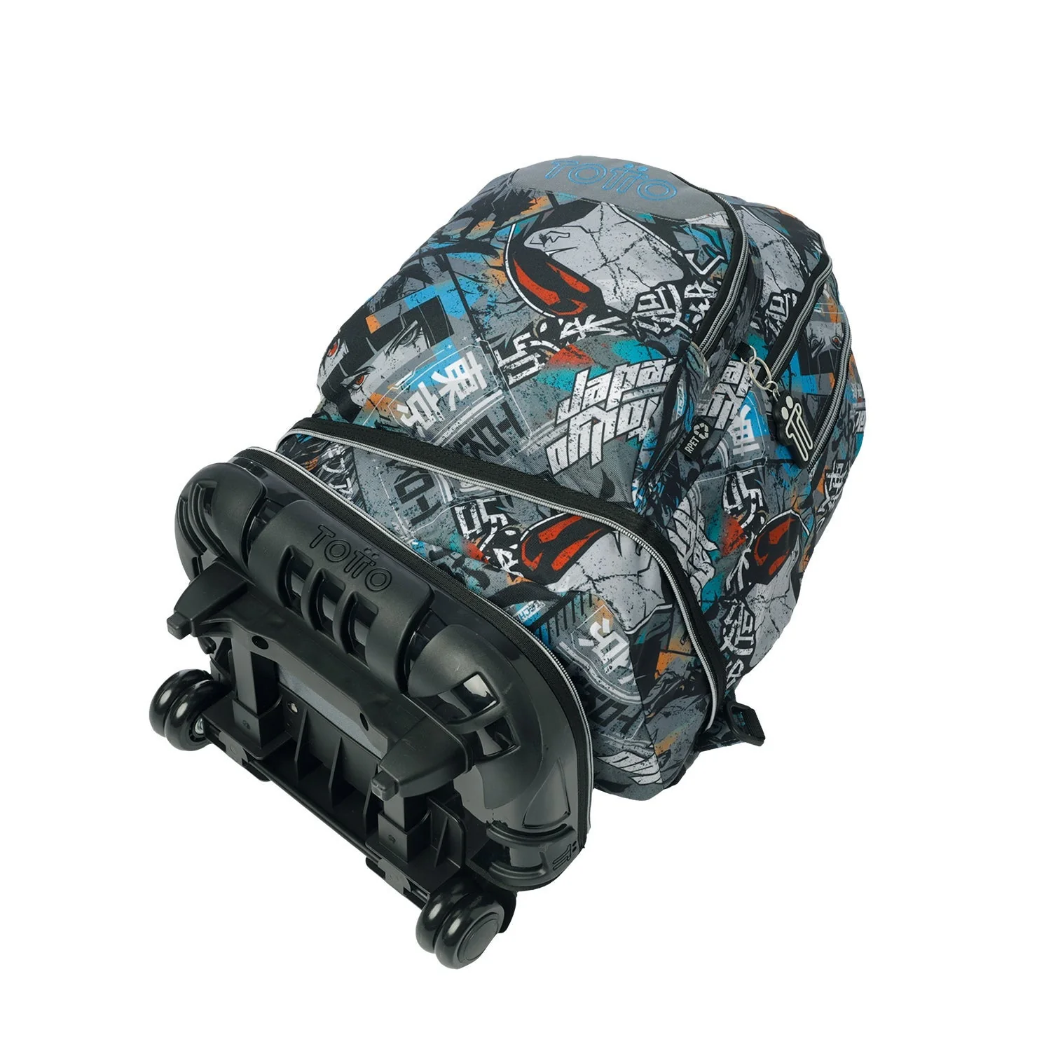 Pack escolar Okubo - Mochila con ruedas desmontable + Estuche 3 compartimentos - Image 7