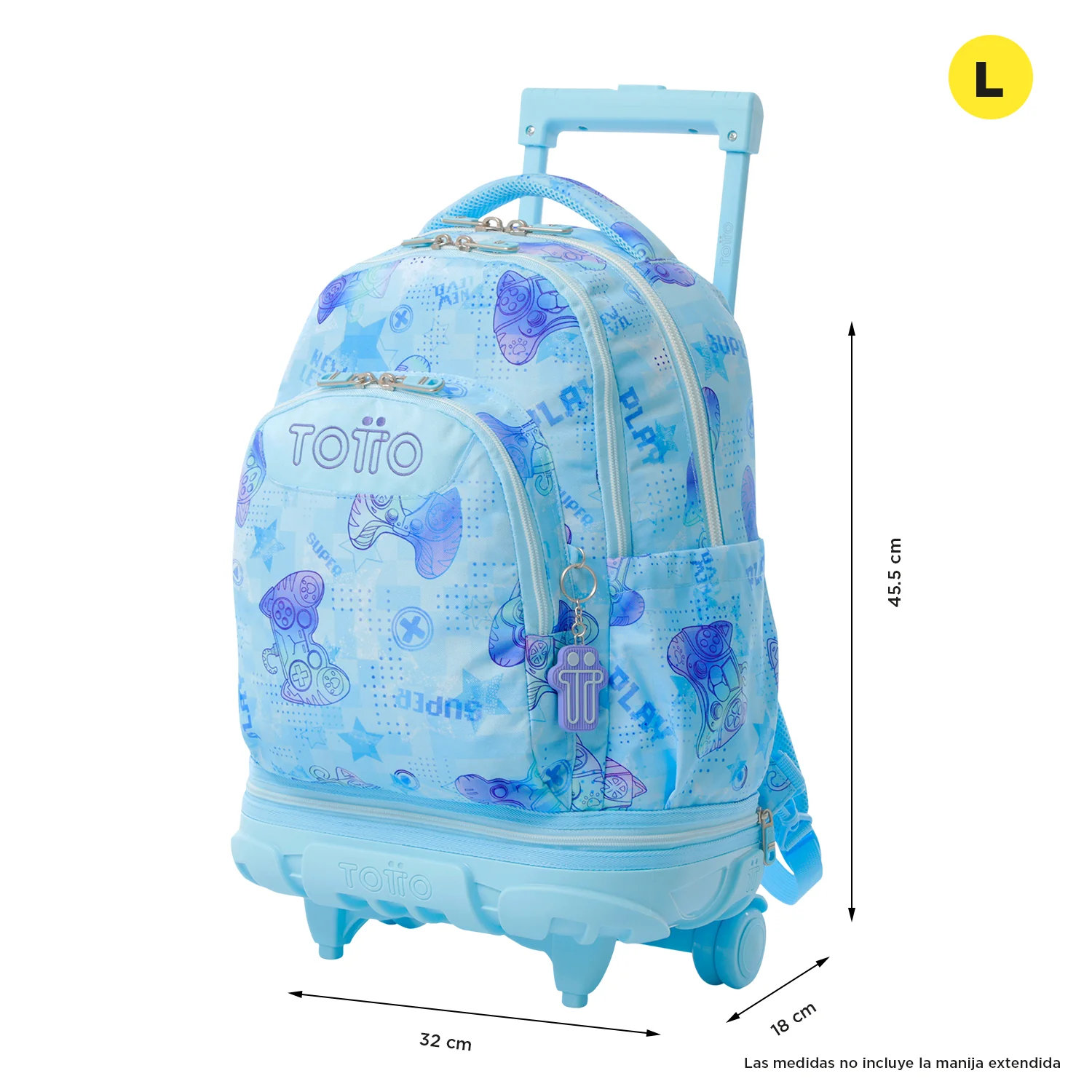 Pack escolar Polar - Mochila con ruedas desmontable + Estuche 3 compartimentos - Image 10