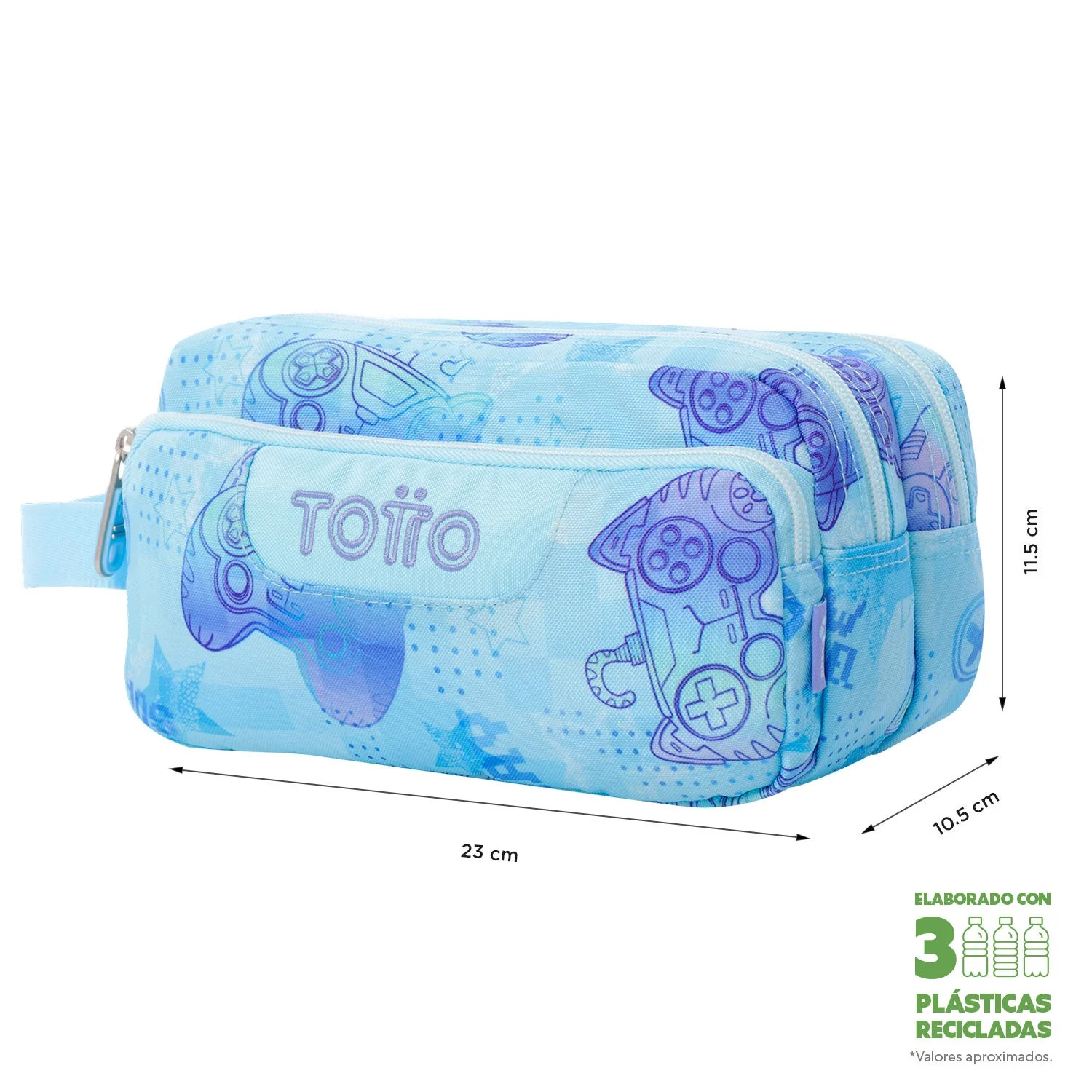 Pack escolar Polar - Mochila con ruedas + Estuche 3 compartimentos - Image 10