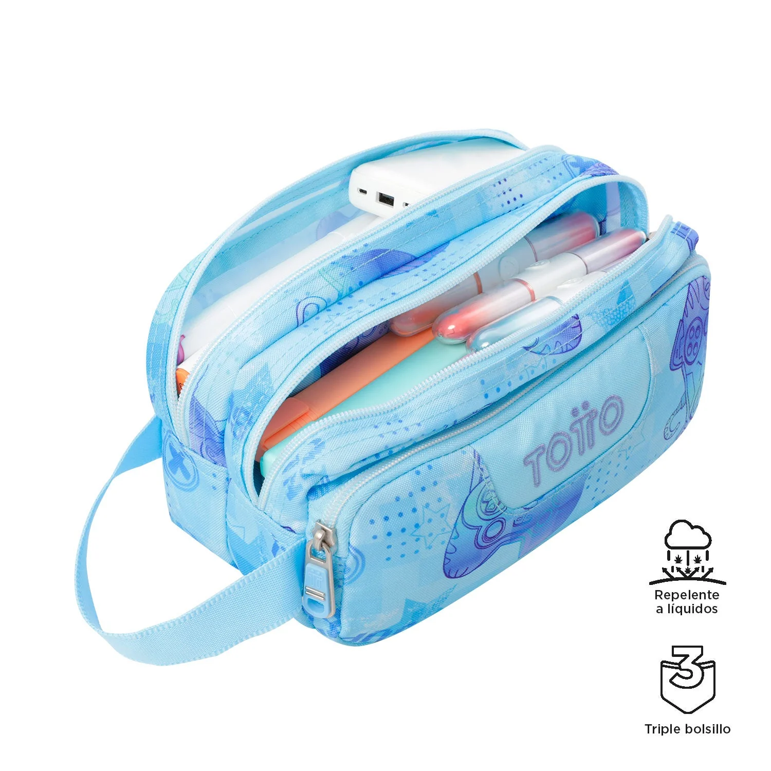 Pack escolar Polar - Mochila con ruedas + Estuche 3 compartimentos - Image 11
