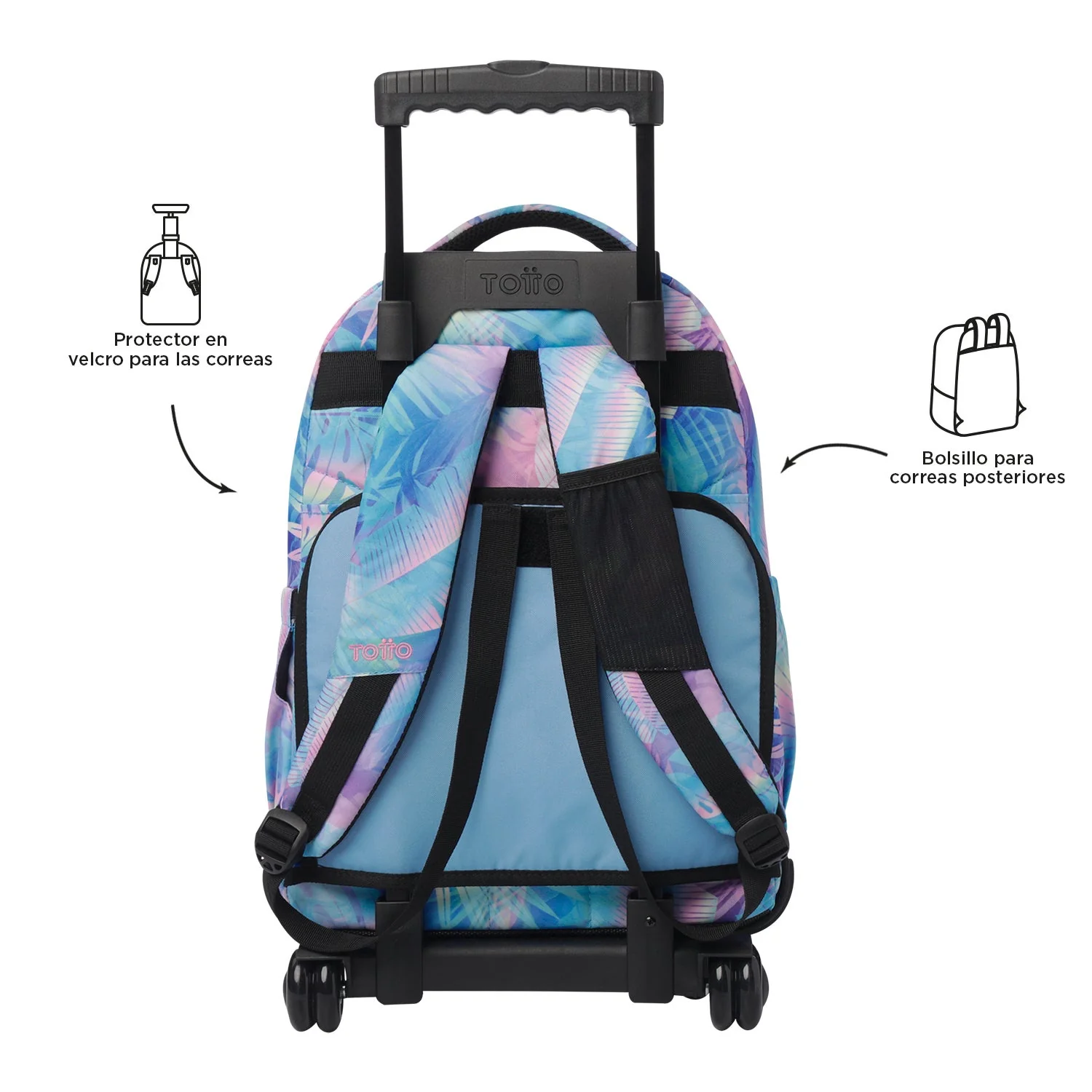 Pack escolar Prisma - Mochila con ruedas + Estuche 3 compartimentos - Image 5