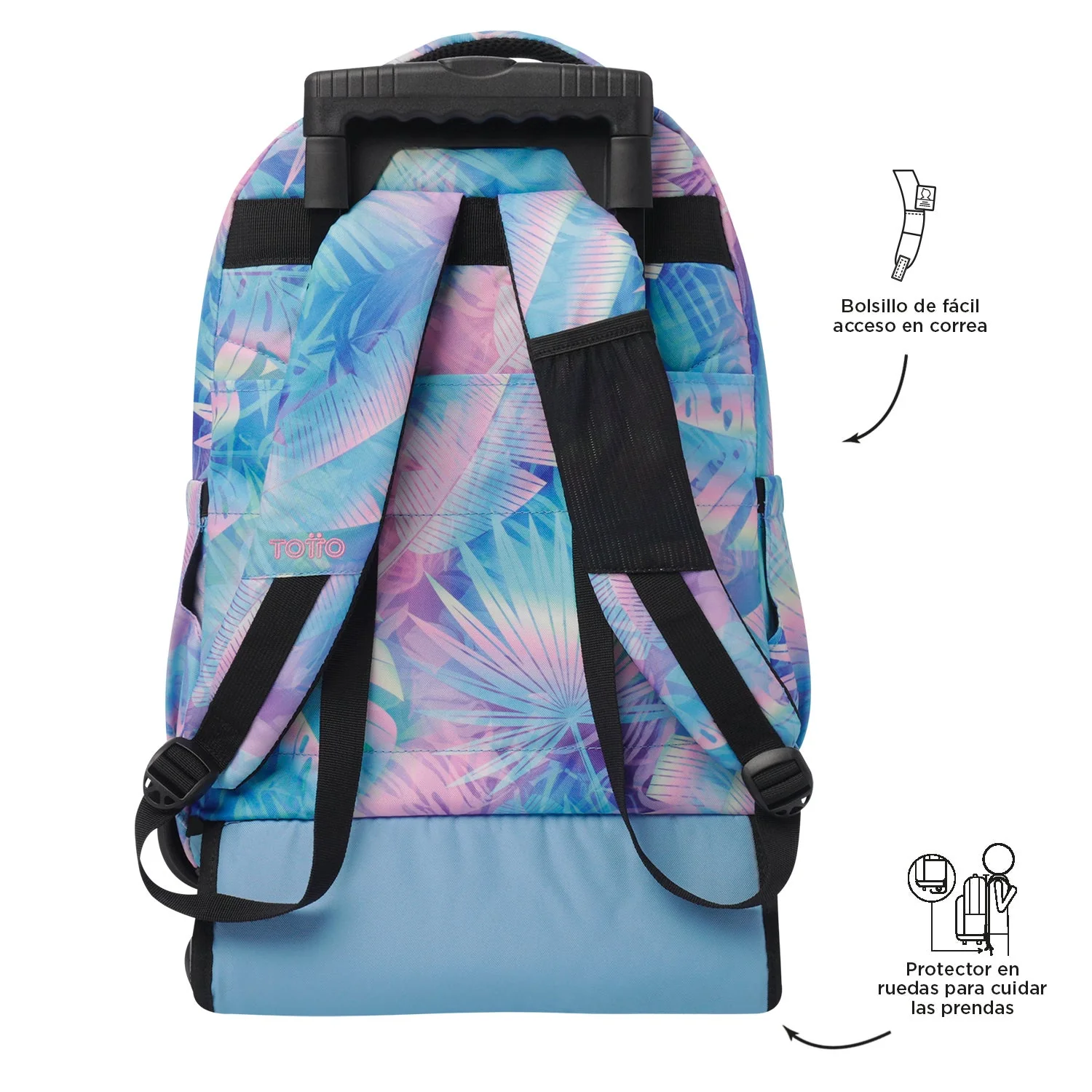 Pack escolar Prisma - Mochila con ruedas + Estuche 3 compartimentos - Image 6