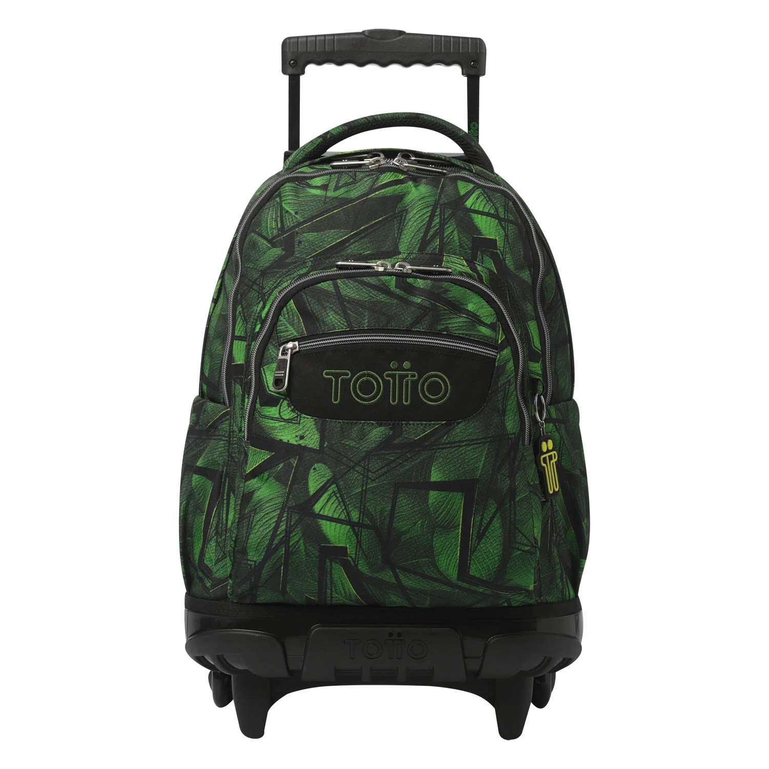 Pack escolar Jhony Jungle - Mochila con ruedas + Estuche 3 compartimentos - Image 2