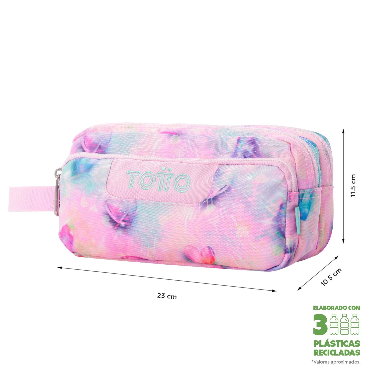 Pack escolar Shiny Heart - Mochila + Estuche 3 compartimentos - Image 8