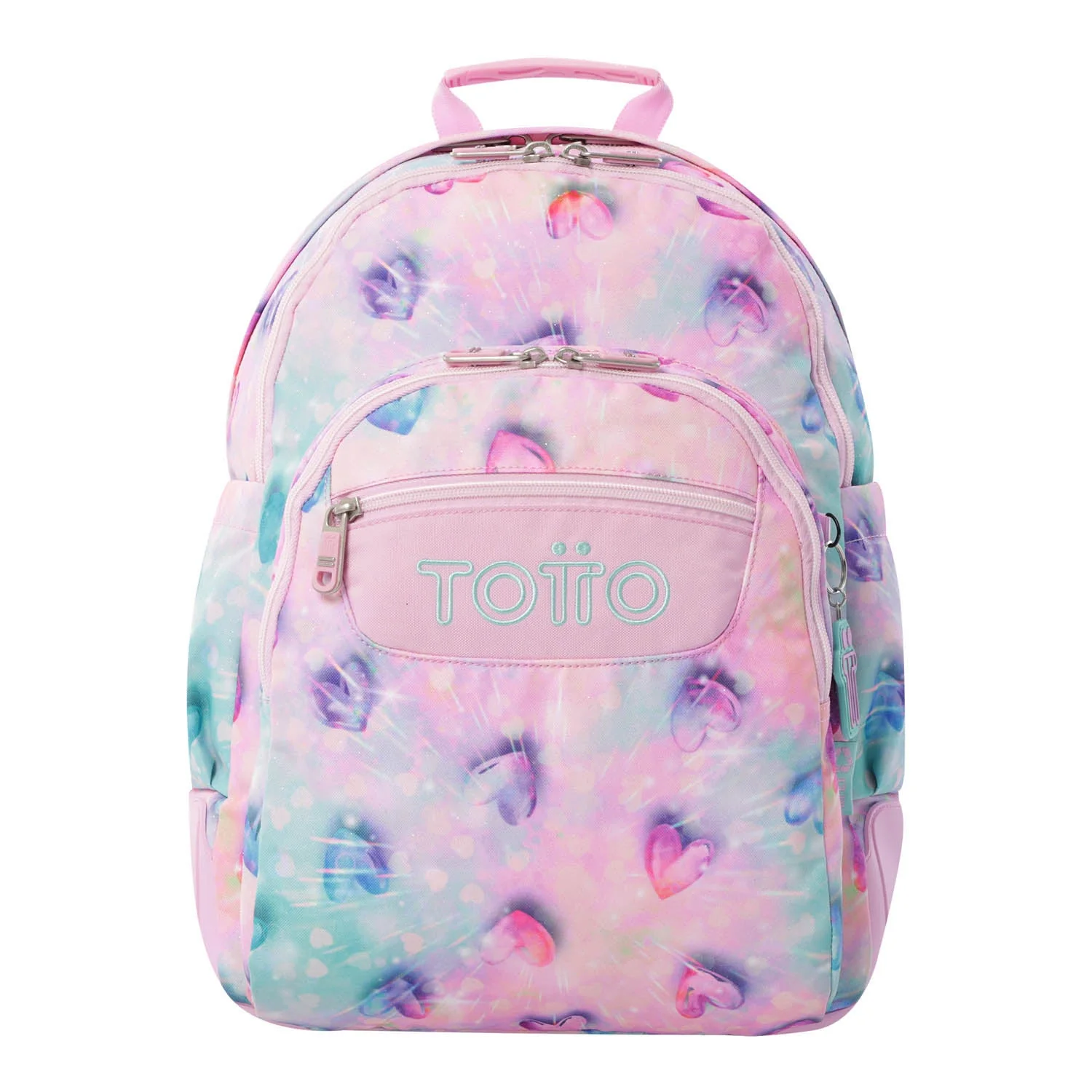 Pack escolar Shiny Heart - Mochila + Estuche 3 compartimentos - Image 2