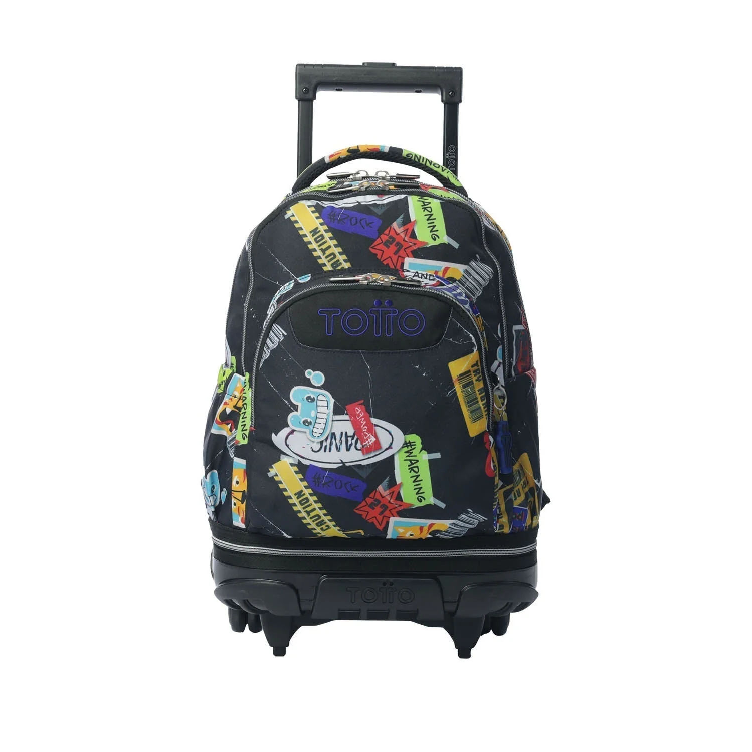 Pack escolar Sticky - Mochila con ruedas desmontable + Estuche 3 compartimentos - Image 2
