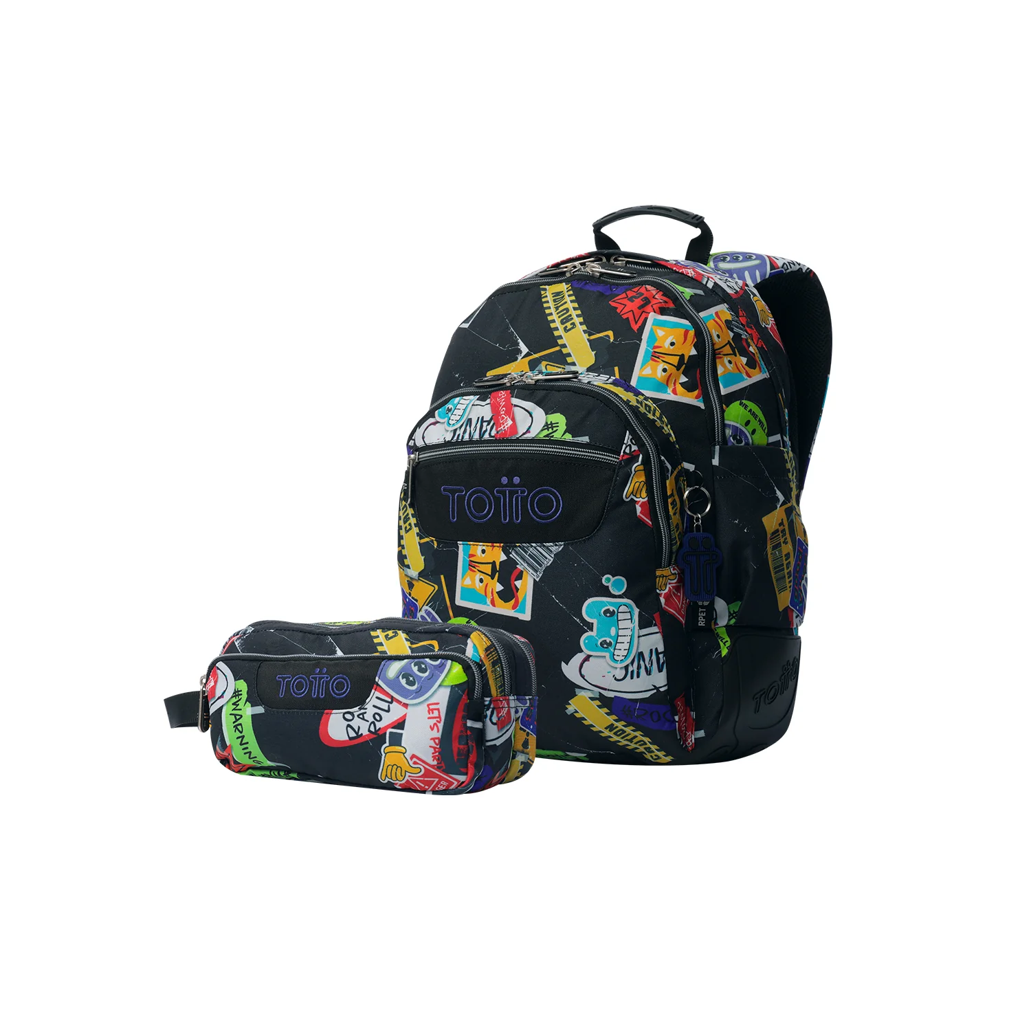 Pack escolar Sticky - Mochila + Estuche 3 compartimentos