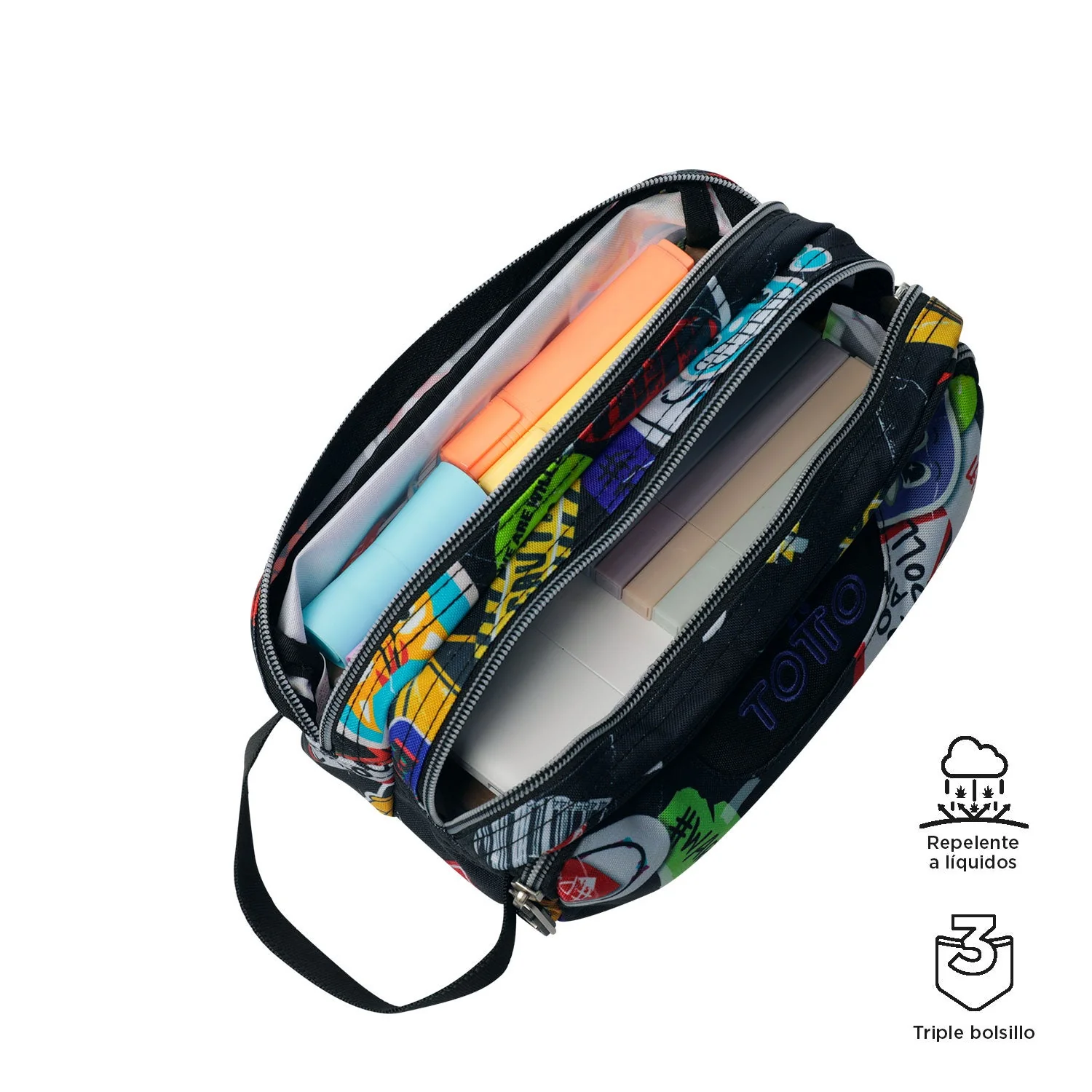 Pack escolar Sticky - Mochila + Estuche 3 compartimentos - Image 9