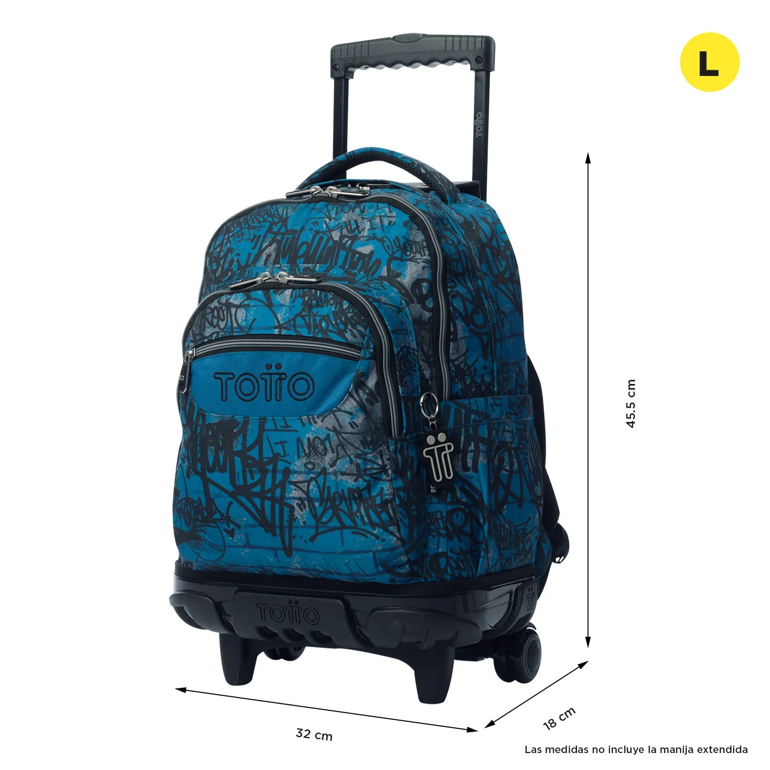 Pack escolar Urban Graph - Mochila con ruedas + Estuche 3 compartimentos - Image 4