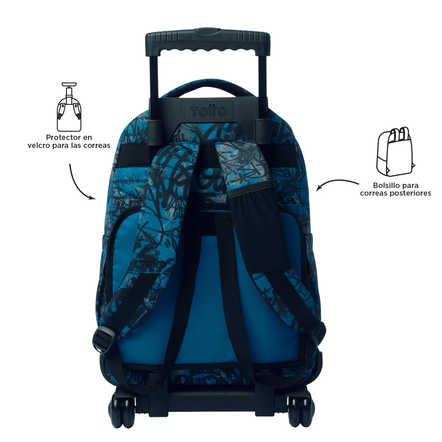 Pack escolar Urban Graph - Mochila con ruedas + Estuche 3 compartimentos - Image 5